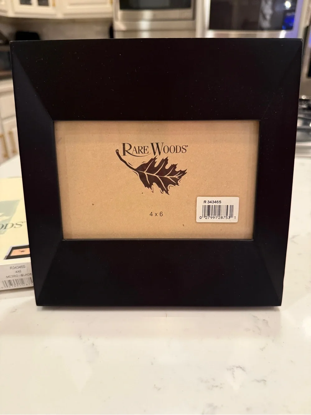 Rare Woods Metro Black Wood Picture Frame 4x6 NIB Modern Photo Frame